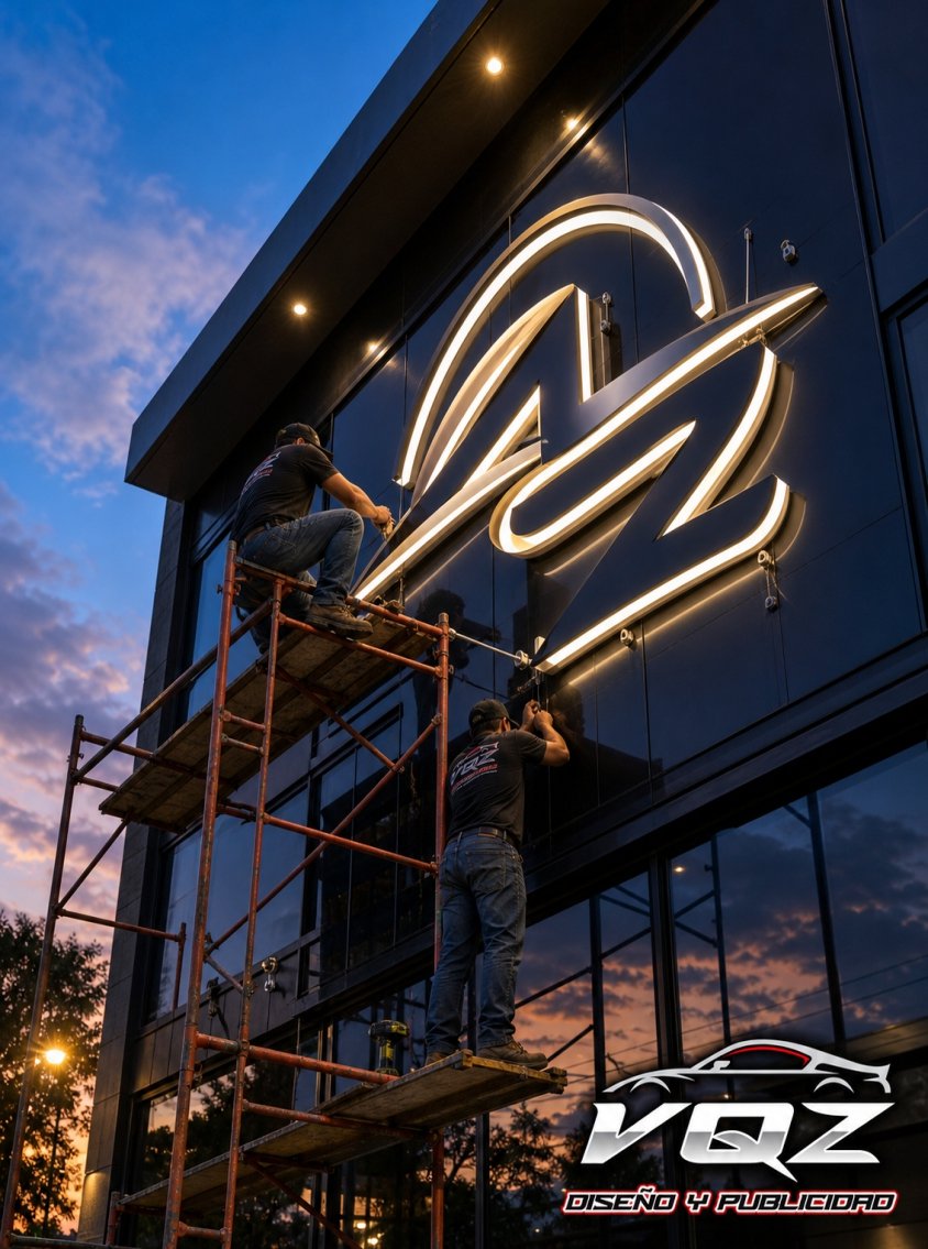 Instalación de aviso VQZ Publicidad Bogotá